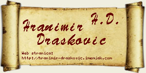 Hranimir Drašković vizit kartica